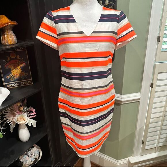 Vilagallo Striped Shift Dress | Size 40 (Approx. US 8)
Made in Portugal - Picture 1 of 10